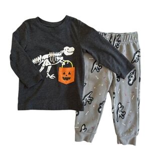 Cat & Jack Toddler Halloween Dinosaur Skeleton Outfit 4T